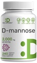 DEAL DOPOLNILO D Mannose 500mg Kapsule (2.000mg na serviranje), 240 Veggie tablete – hitro delujoča voda-toplotna oblika – Dodatna moč sečni trakt (UTI) Zdravstvena podpora – Non-GMO, Vegan prijazno