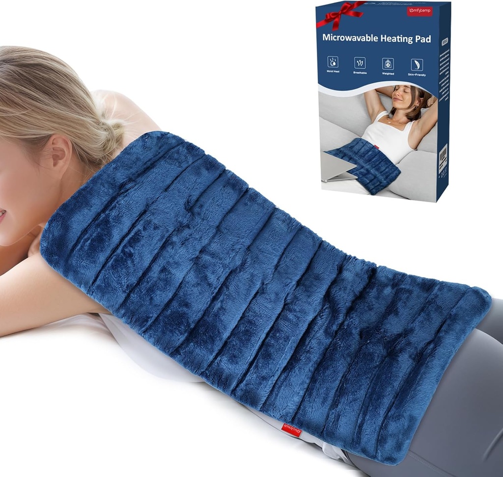 Comfytemp Ekstra velik mikrovavabilni ogrevalni pad za lajšanje bolečine v hrbtu, 12"x23" 3,7 LB vlažen grelni pad za vratu ramena, Cramps, Fizikalna terapija Matere dan darila za bolečine, Joints