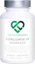 Curcumin 95 Advanced, 60 kapsul, visoko trdnost kurkumin (aktivna komponenta kurkuminoidov) s 95% kurkuminoidi + BioPerine® (izvleček črnega popra), vitamin D, paradižnik in ingver, GMP odobren