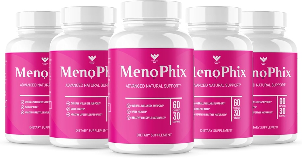 (5 PAKIRANJE) MenoPhix Menopause Naravne podporne kapsule - Meno Phix dodatek, Meno Phix Menopause, MenoPhix dodatki za ženske Naravna podpora, MenoPhix Mnenja (300 kapsul) 5 mesecev