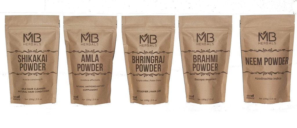 MB Zelišča Nega las Powders COMBO Pack 