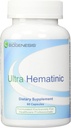 Nutra BioGenesis - Ultra Hematinic - železo, B Vitamini in baker za absorpcijo železa, RBC podpora in energija - 60 kapsul