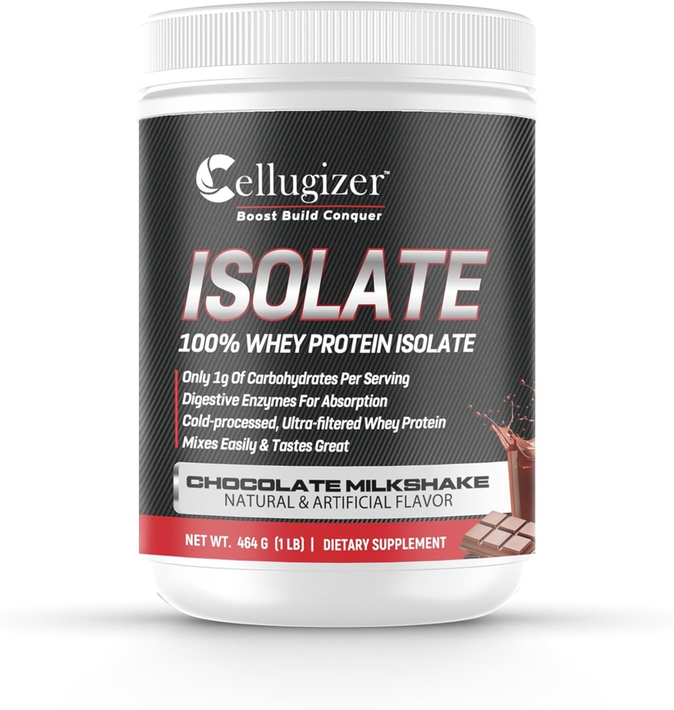 Celulizator 100% sirotkin izolat 1lb, čokolada I 25g beljakovine, hitro prebavljanje I 0g sladkor, nizko karb