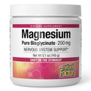 Naravni dejavniki Magnezij Bisglicinat Powder - Podpora za zdravje celega telesa - Naravni Magnezij Dodatek podpira moč in zdravje kosti - 5.1 oz (50 Serving)