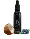 Balance Health D3 2.000 i.e., 2 Fl Oz, 120 Odmerki, borovnice arome, Tekoči vitamin D Kapljice w MCT olje za hitrejšo absorpcijo, ne gensko spremenjeni vegetarijanska varnost