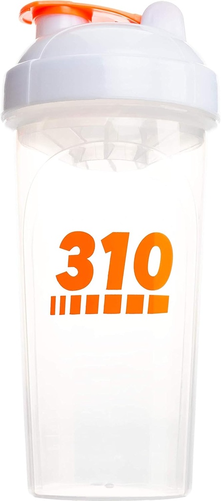 310 Nutrition Protein Shaker steklenica Meal zamenjava Blender pokal za mešanje beljakovin v prahu, limonada Mix, in pred vadbo (Clear w/White Lid)