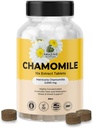 Neverjetne botanične organske kamilice Extract tablete - Matricaria Chamomilla rastlin-Na osnovi dodatka - 10x Extract 2000 MG vsak - spodbuja sprostitev - 30 tablet