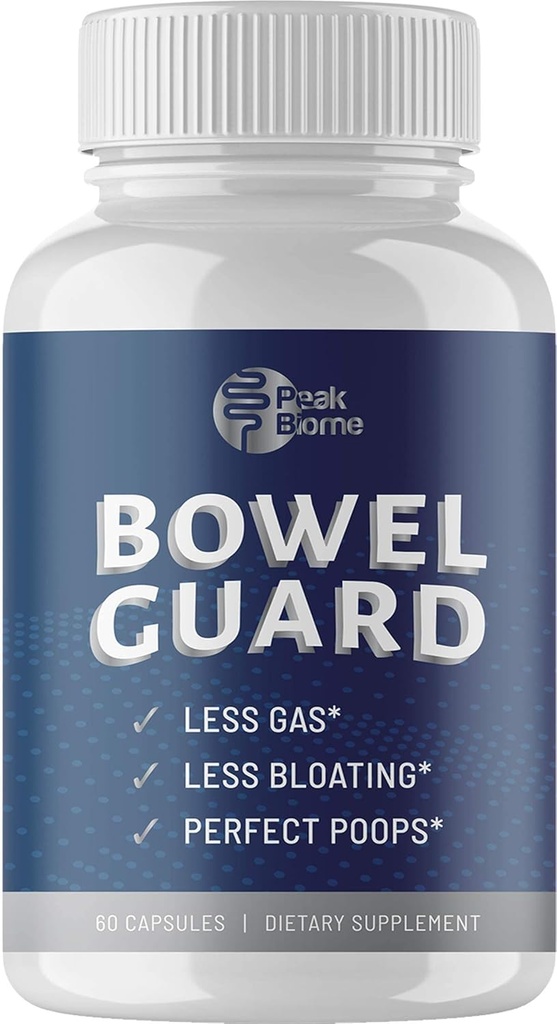 Bowel Guard - Na rastlinah temelječi aktivni encimski dodatki s probiotiki - probiotična digestijska pomoč - za napenjanje in plin - 30-dnevna oskrba - Paleo - Keto - 60 Ct