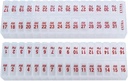 Dvakrat na dan Mesečni paket tablet Planner - AM & PM zdravil Organizator za 31 dni! Set vsebuje 2 organizatorja za en mesec. (Počisti - 31 dan AM/PM - 1 pakiranje)