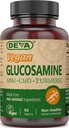 DEVA Vegan Glukozamin MSM & CMO, SUT, izvleček kurkuma, izvleček Boswellia z neživalskimi sestavinami, 90 tablet