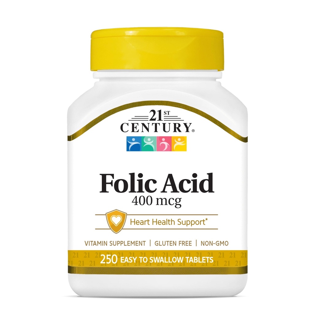 Folna kislina v 21. stoletju 400 mcg tablete, 250