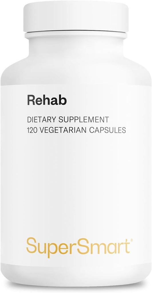 Superpametni - Rehab (Napredna Formula) - s Kudzu, Silymarin, Ginger Root, Benfotiamin - All-in-1 dodatek 