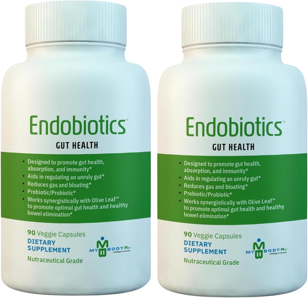 Endobiotiki Gut podpora dodatek - bogata mešanica osmih koristnih bakterij za optimalno prebavni zdravje-90 Kapsule 2pk