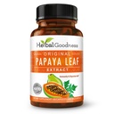 Papaya Leaf Extract Prebavne encime - 10X Jakost 60/600mg Veg Kapsule - krvni trombocit, kostno magijo in vranico podporo, Imunski Gut & Super Digestive Health - Made in USA by Herbal Goodness