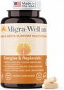 Migra-Well AM: Energiziranje Daily Metilirani multivitamin z biorazpoložljivimi minerali in antioksidanti, ki podpirajo možgane in živčno heath za ženske in moške - brez železa (60 kapsul)