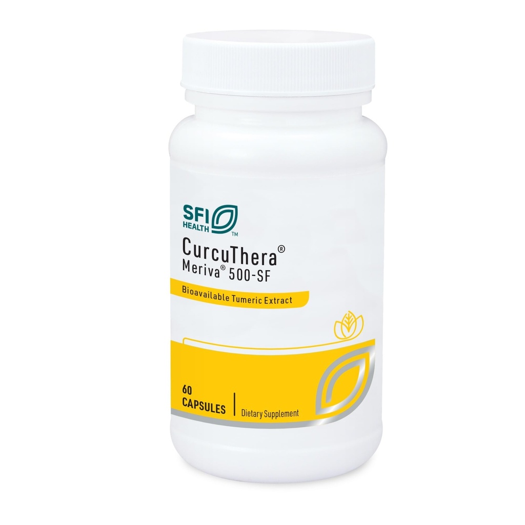 Klaire Labs SFI Health CurcuThera - 500 Milligrams Meriva Curcumin Complex z 29x večjo biorazpoložljivost in patentirano Phytosome dostavno tehnologijo, Hypoallergenic, Vegan (60 kapsul)