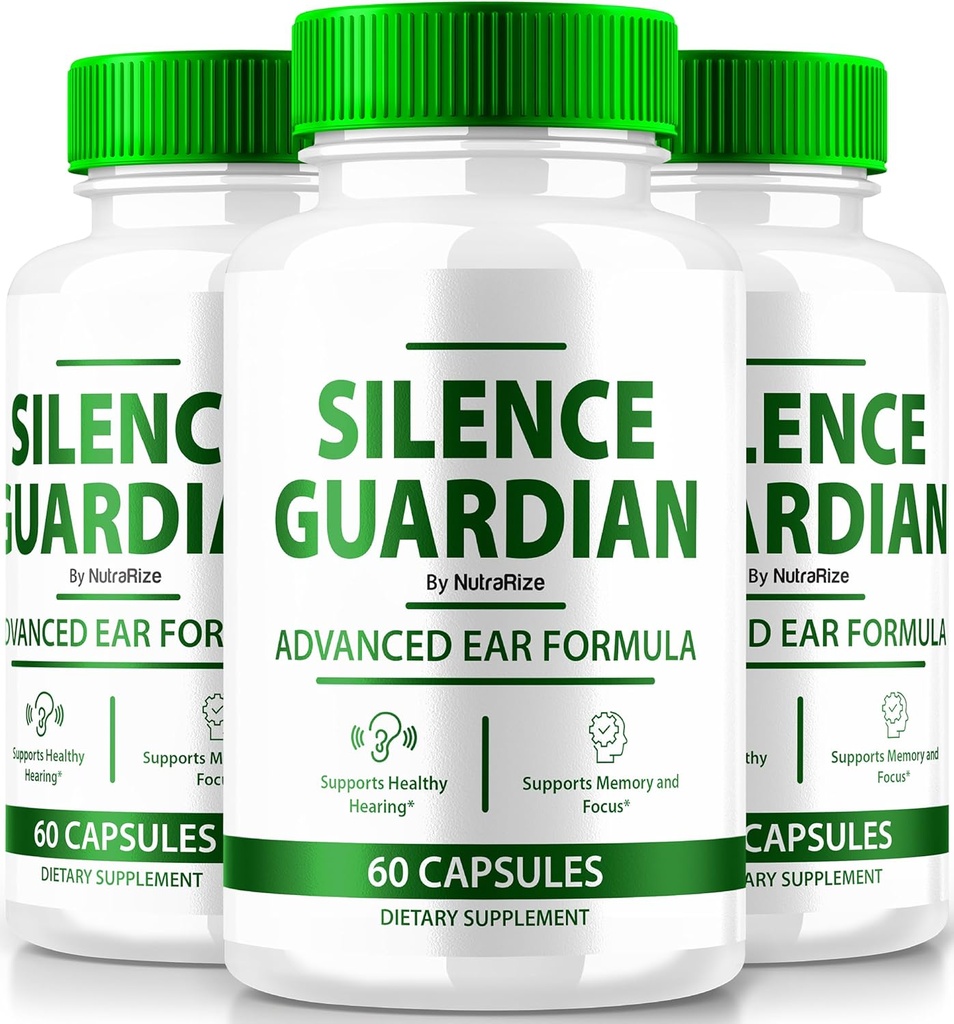 (3 Pack) Silence Guardian - Napredno Uha Formula, Uradna Formula za 360 sluh podporo, Vse naravne sestavine za ohranjanje zdravja sluha, SilenceGuardian Review (180 Kapsule)