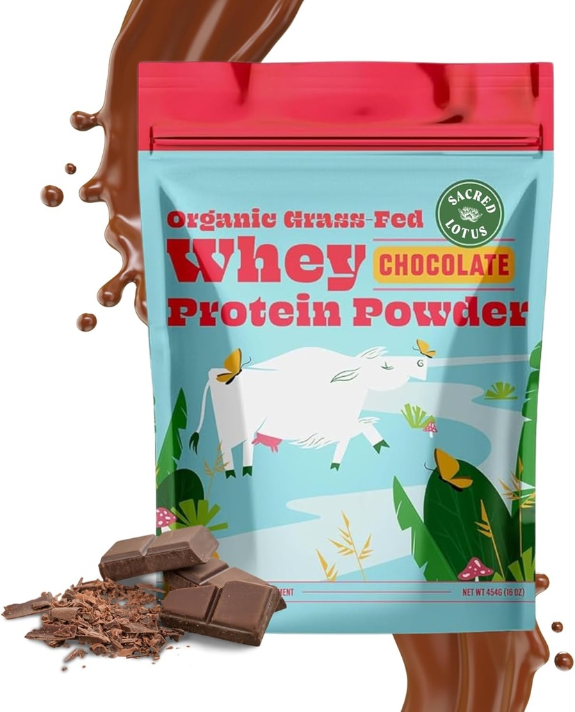 SunLife Organics Grass Fed Whey Protein Powder Čokolada 