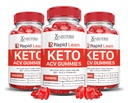 (3 Pack) Rapid Lean Keto ACV Gummies Napredno Formula 1000MG Rapid Lean Keto Gummies Apple Cider Vinegar Oblikovan z Granatni beet Juice v prahu B12 Vegan Non GSO 180 Gummys