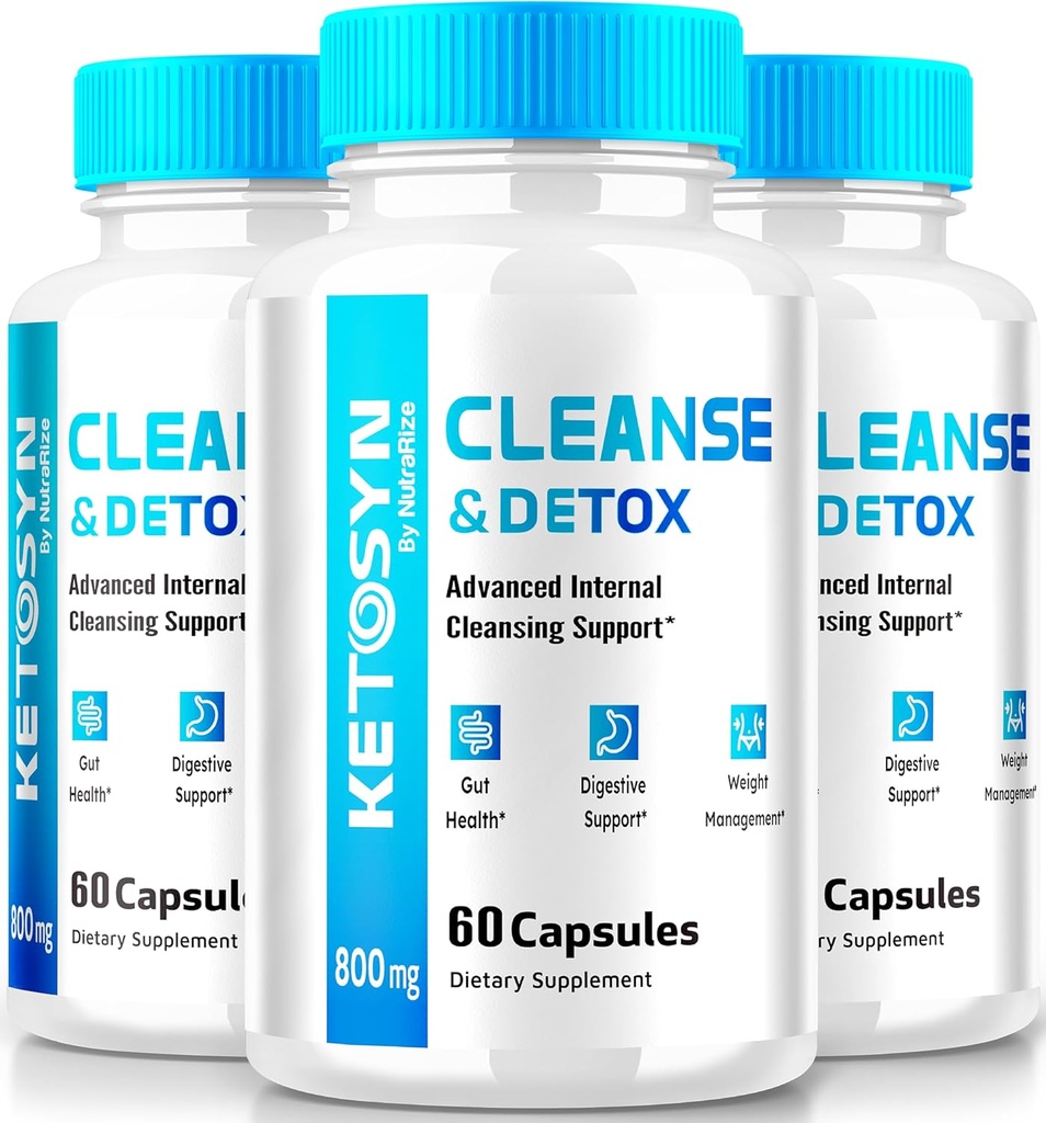 (3 pakiranja) Ketosyn Cleanse & Detox kapsule, Ketosyn tablete za napredno hujšanje, Največja moč Keto Mešanica dodatek, Keto Syn Notranje čiščenje Pastile Mnenja (180 Kapsule)