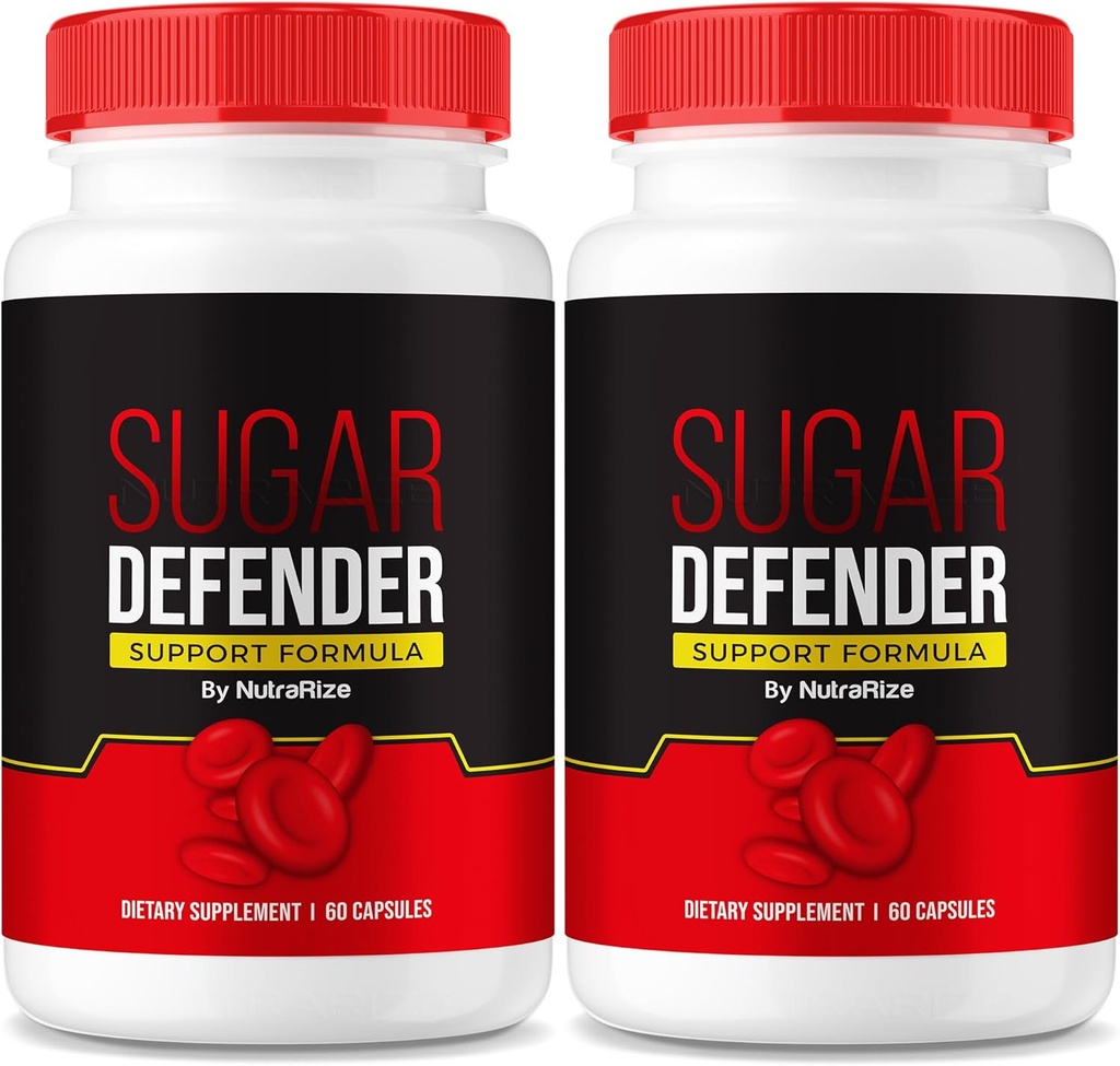 NutraRize (Pack 2 Sugar Defender dodatek za ohranjanje zdrave ravni, Sugar Defense 24 Vse naravne tabletke za prehrano, Napredna podporna formula za Wellness, Mnenja (120 kapsul)