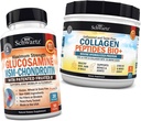 BioSchwartz Glukozamin Chondroitin MSM + kolagen peptidi v prahu – zdrava podpora za kosti in sklepe – spodbuja prilagodljivost in podpira kartilažo