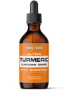 Ultra6 Nutrition Liquid Curcumin Izvleček kurkumin s črnim poprom - Turmerične kapljice z Bioperinom - Easy-to-Take dodatki Made in USA (60ml)