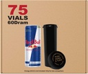 W Gallery 75 Črna 60 Dram Reversible Cap - Airteight Voham dokaz Viale - Plastic Medical stopnje recept steklenice za tablete Zelišča Cvetje dopolnila, razsutem stanju, ne steklene jare