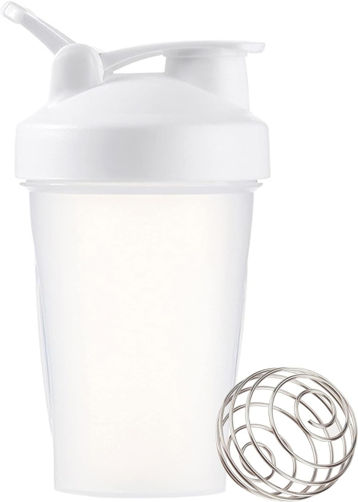 Shaker steklenička 12oz Protein Shaker Plastična steklenica za pred in post vadbo z Twist in Lock Beljakovine Box shranjevanje, Prenosna Fitness steklenica za fitness navdušenci športniki (bela, 12 oz)