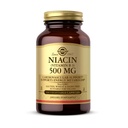 Solgar Niacin (vitamin B3) 500 mg, 100 zelenjavnih kapsul - energijska presnova - ne-GMO, vegan, brez glutena, brez mleka, Kosher - 100 servivov