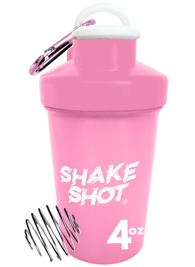 Roza - 4oz Mini Shaker steklenica za pred vadbo, Creatine, majhne Scoop dopolnila (Ni za beljakovine) Slip & Shaker kroglica