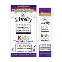 Živo (po GoLive) KIDS CONCORD GRAPE Sinbiotik (Probiotiki+Prebiotiki); 5 kliničnih sevov; +5 milijard CFU-jev. Probiotiki & Prebiotiki KIDS za prebavo, Presnova, Immuniteta. (10 pakiranj)