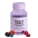 Lemme Chill Stress Relief Gumies z 300mg KSM-66 Ashwagandha, Lemon Balm, Passionflower & Goji za podporo sprostitev, zdravo kortizol & spanje - Gluten-free, Non-GMO, Mešano jagodičevje (60 Count)