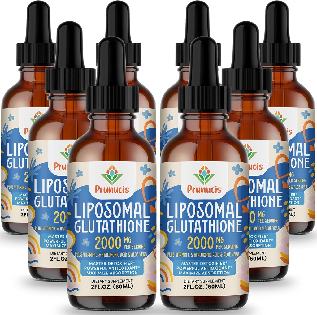 2000MG liposomski glutation tekoči, 98% Absorpcija, aktivna oblika L-glutatione dodatek, Vegan prijazen, močan antioksidant kompleks za imunski sistem, Staranje obramba, Detox, 16 FL.OZ