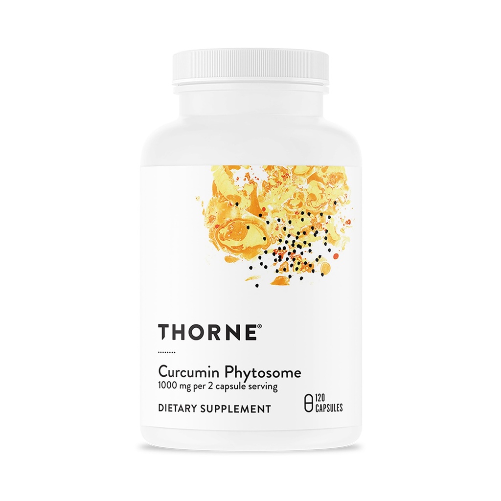 THORNE - Curcumin Phytosome 1000 mg (Meriva) - klinično raziskana, visoka absorpcija - podpira zdrav vnetni odziv v sklepih, mišicah, prebavilih, jetrih, možganih in živcih* - 60