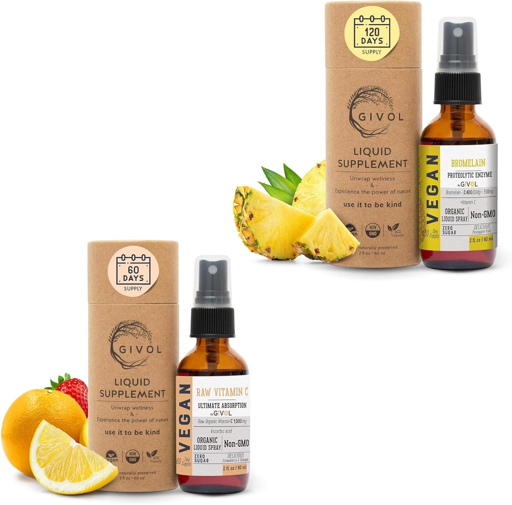 Raw Bromelain Mist-Liquid Ananas extract - Izboljšana moč 500mg in vitamin C Dodatna moč meglica: Dnevna absorpcija Tekoči esencialni proteini Podpora, Optimizira wellness koristi