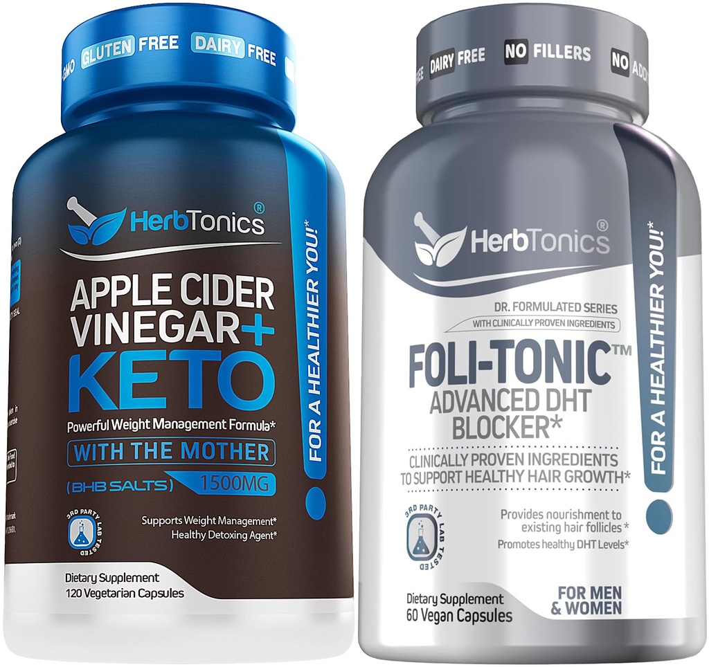 Herbtonics Apple Cider Vinegar kapsule Plus Keto BHB 