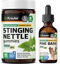 BIO KRAUTER Sting Nettle 60 Gummies & Pine Bark Tincture 2 Fl. Oz.