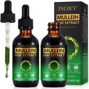 Mullein kapljice, Mullein Leaf Extract, Organic Mullein Leaf Tinkture Zeliščni dodatek, Brez dodatkov Mullein Extract kapljice 2 fl Oz, 2 pakiranja