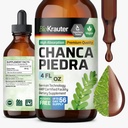 BIO KRAUTER Chanca Piedra Tinkture - Naravna Ledvična zdravstvena podpora Liquid - Chanca Piedra Stone Breaker & Gallbladder Cleanse Formula - Vegan, Alkohol & Sladkor Brez kapljic - 4 oz