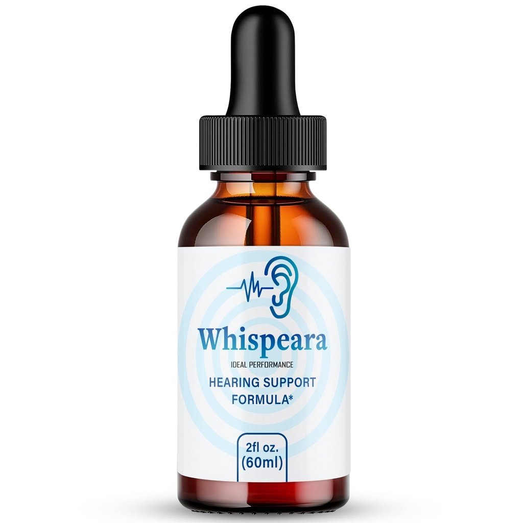 Whispeara Tinitus Relief za zvonjenje ušesa kapljice, prstan jasno tinitus tekoče kapljice, največja moč, Napredna formula sluh dodatek, uho zvonjenje tinitus, Whispeara pregledi (1 pakiranje)