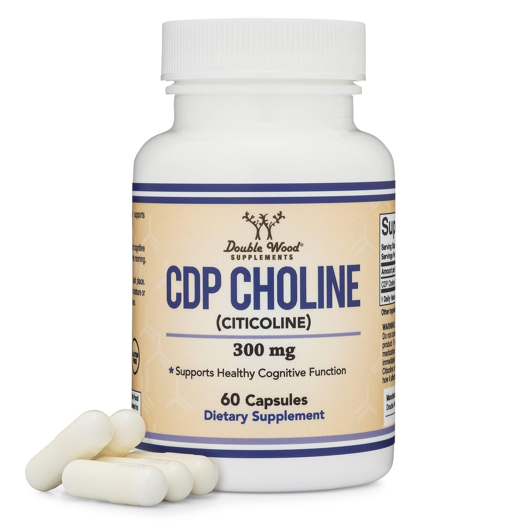 CDP holin (citikolin) dodatek, farmacevtska stopnja, tretja oseba testiran (60 kapsul 300mg)