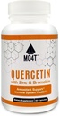 Quercetin & Bromelain s cinkom - antioksidant podporo imunskega sistema zdravje - prehranska dopolnila - 60 kapsul 1050 mg Močna formula