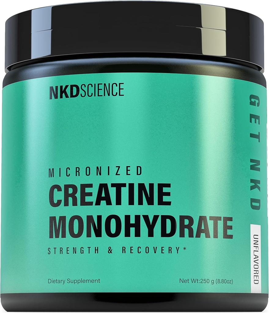 Kreatin monohidrat tretja stranka Tested 50 Servings mikroniziran kreatin za moč in regeneracijo - 5g na Serving - nearomated