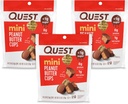 Quest Nutrition Mini Peanut Butter Cup, Visoke beljakovine, Nizki ogljikovi hidrati, Gluten prost, 16 Število (Pack 3)