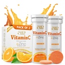 SIGNIFY NATURE Vitamin C 1000mg šumeče tablete - Močna Imunska podpora VIT C z cinkovim dodatkom - Sugar-free & Vegan Formula 