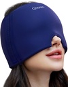 Migrena Relief Cap, Glavobol Relief Cap Mask Izdelki, Ohlajanje Odorless Gel Ledena glava Ovoj za napetost, Stres,Hangover & Puffy oči