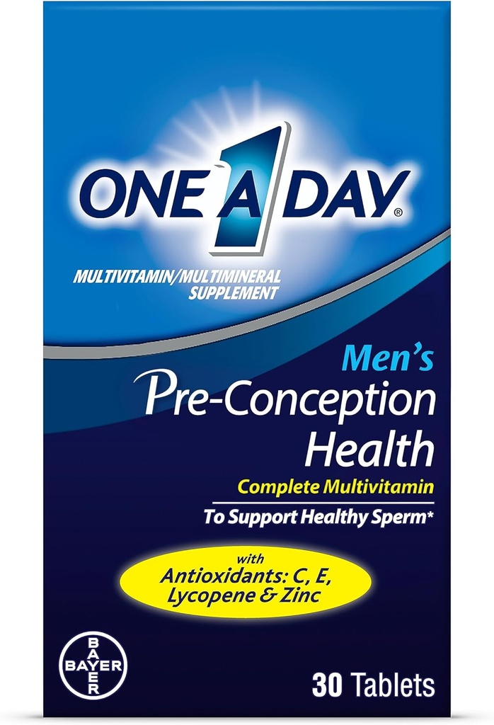 En dan moški pred-koncepcija zdravje multivitamin za podporo zdravo spermo, dodatek za moške z vitaminom C, vitamin E, selen, cink, in likopen, 30 Count