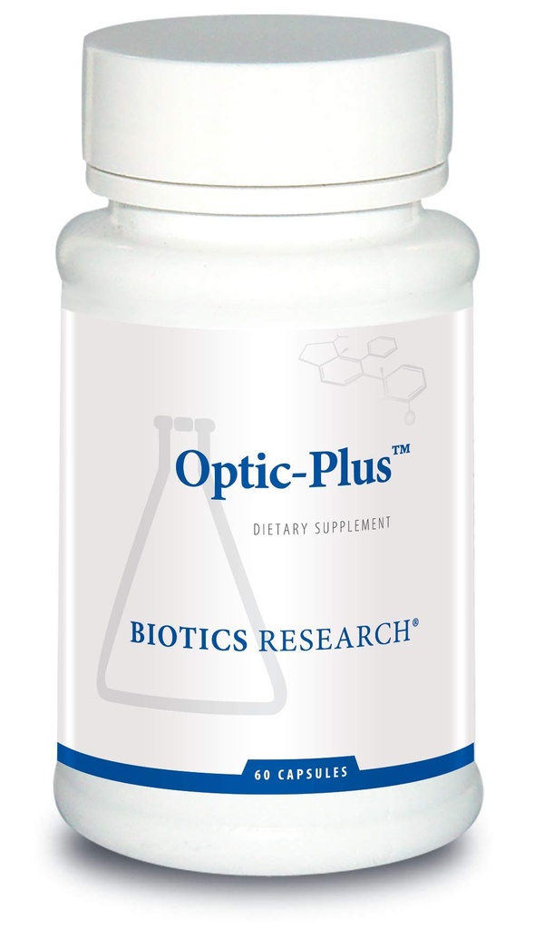 Biotics Raziskave Optic Plus Eye Vitamin & Mineral Support dodatek z lutein in Zeaksantin, zdravo mrežnico tkiva in vida 60 Kapsule