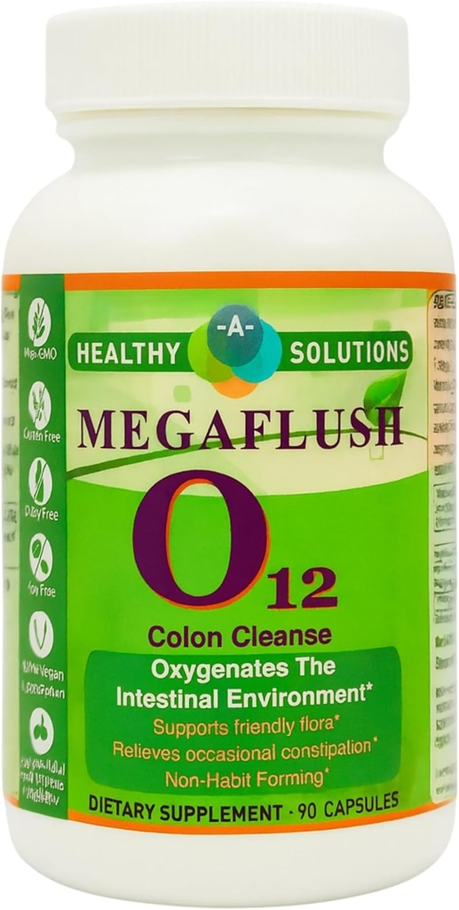 Mega Flush 07 - Naravni dodatek za zdravo kolonijo - čiščenje kolonij - 90 Veggie Caps